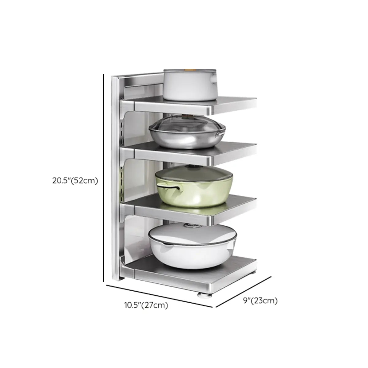 Stainless Steel Kitchen Appliance Baker's Rack