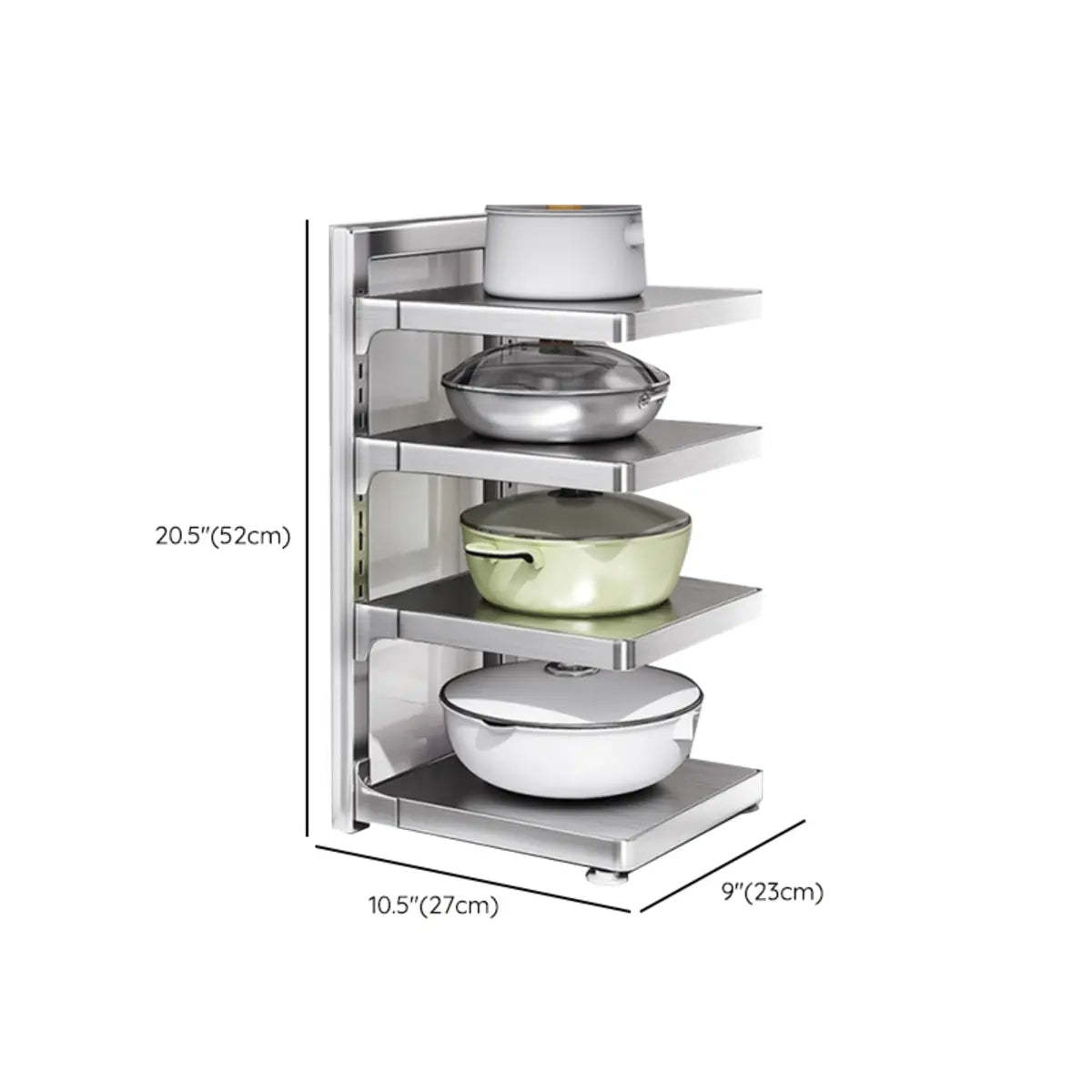 Stainless Steel Kitchen Appliance Baker's Rack