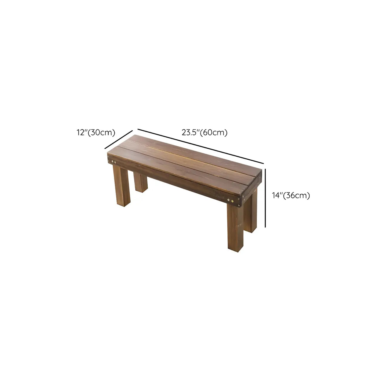 Rustic plant rectangular wood ceramic resin out f