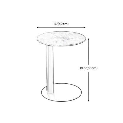 Gloss Round Stone Coffee Table