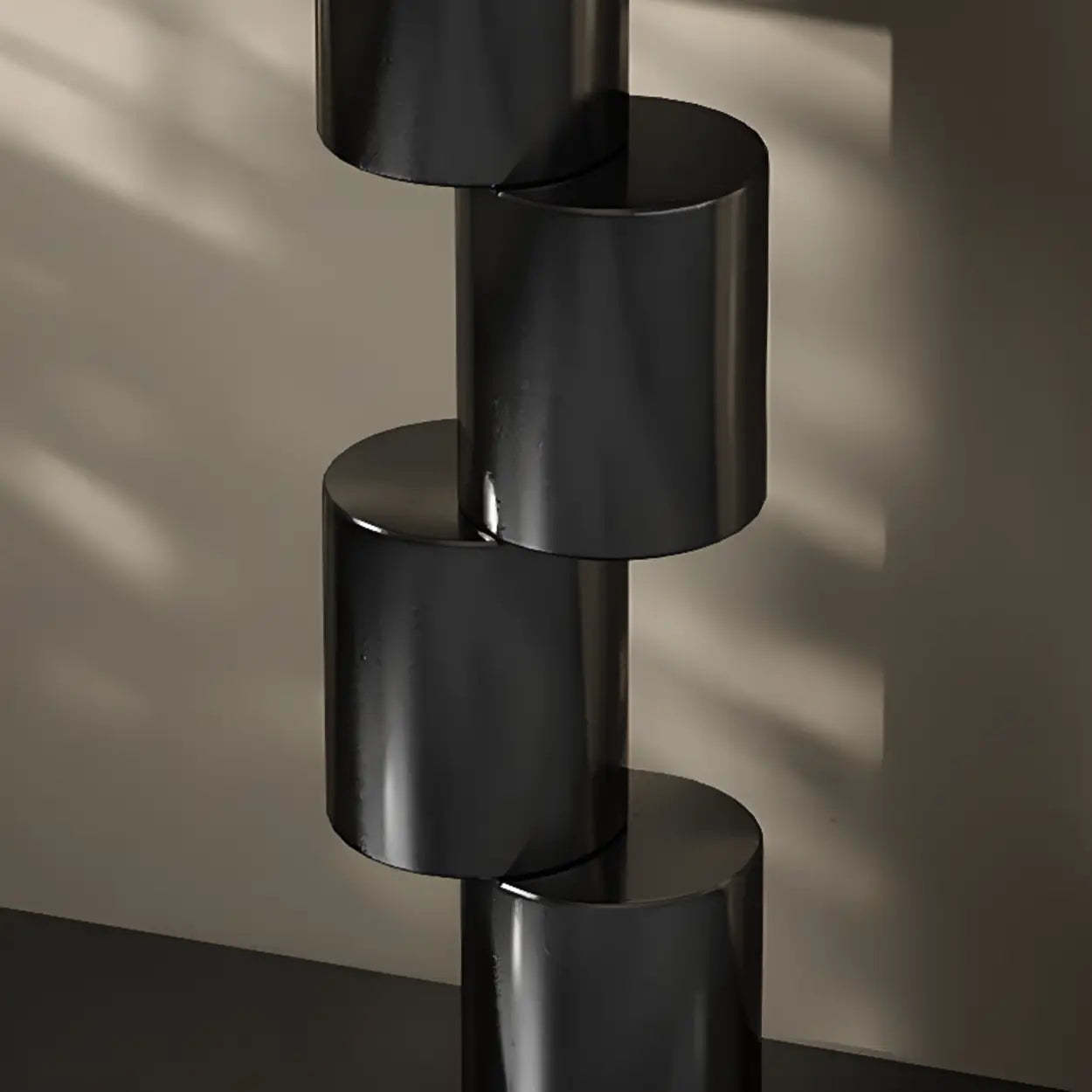 Half-Moon Stone Abstract Console Table — Gold