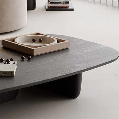 Abstract Black Arc Rectangle Coffee Table