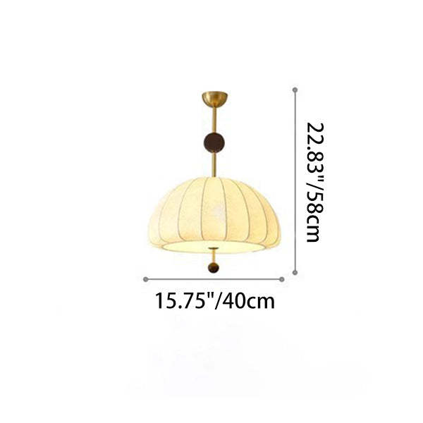 French Fabric Fan 3/5-Light Ceiling Light — 3 / Sand Nickel Color / 220V-240V For UK/AU