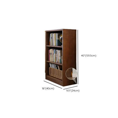 Classic Kids Brown Wood Horizontal 3-Tier Bookshelf