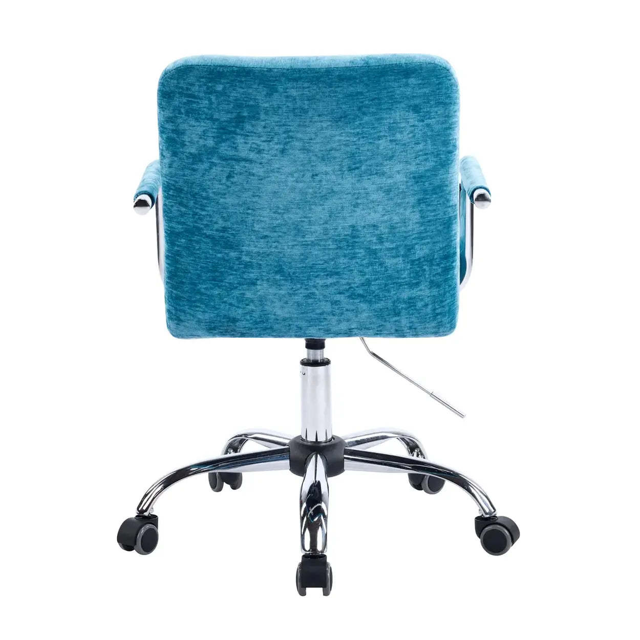 Blue Upholstered Swivel Ergonomic Office Chair