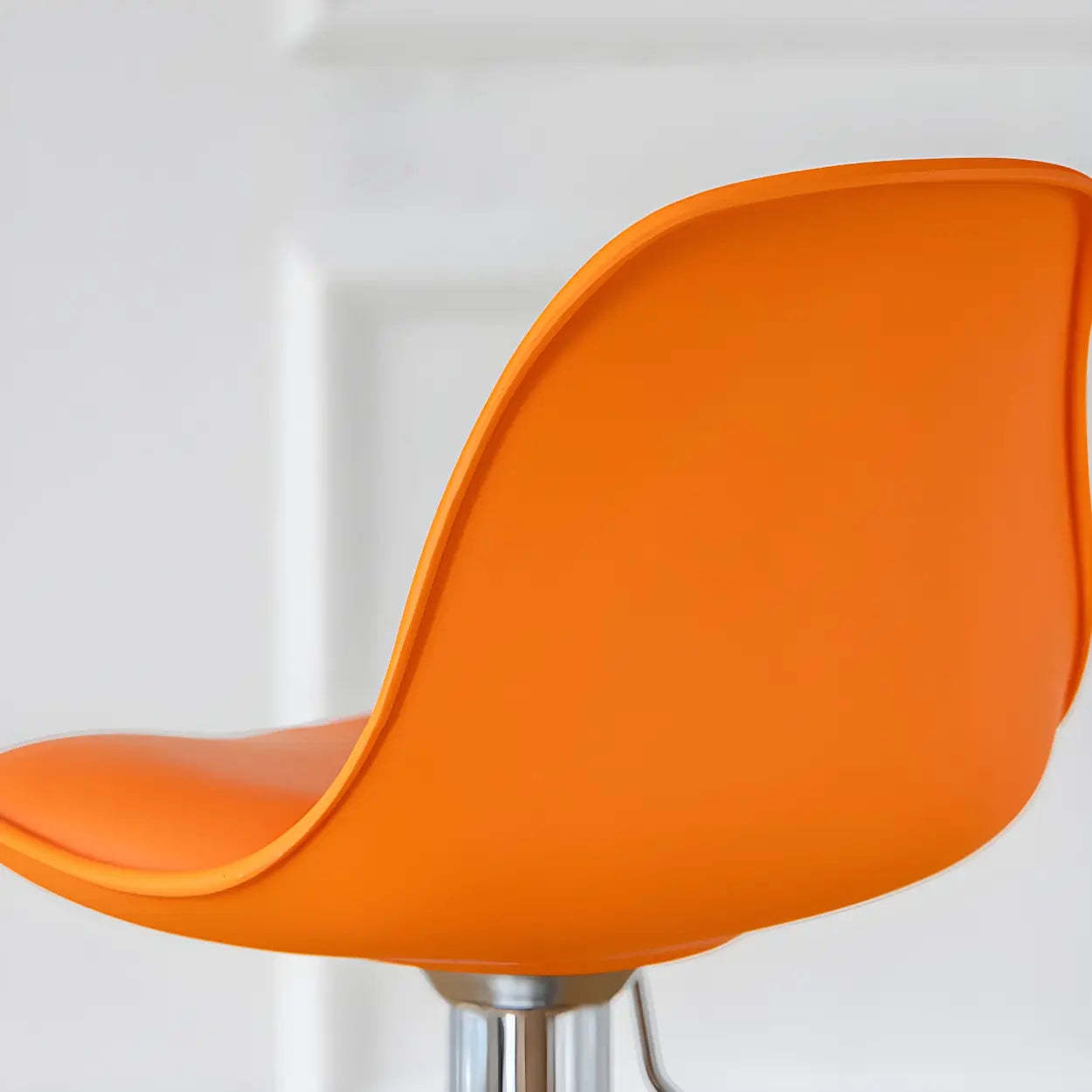 Adjustable Leather Bucket Swivel Bar Stool