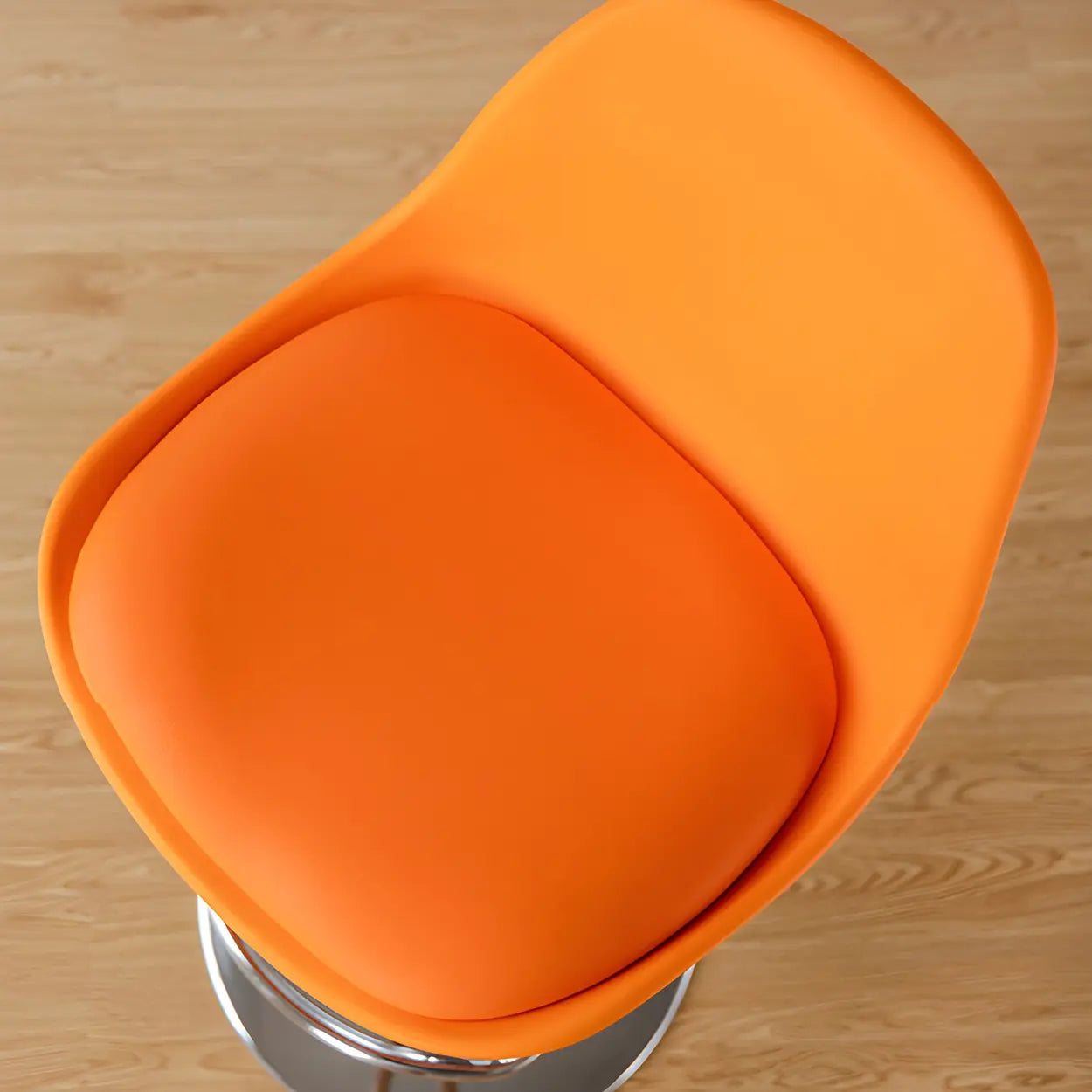 Adjustable Leather Bucket Swivel Bar Stool