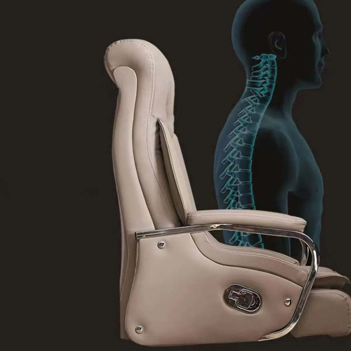 Adjustable Executive Office Chair with Armrests