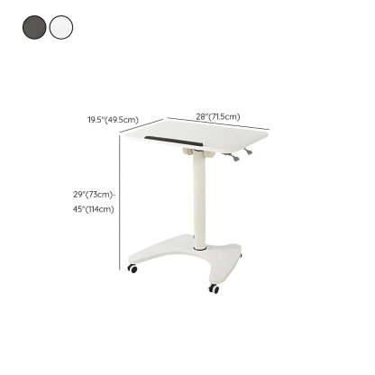 Adjustable Foldable Small White Wood Standing Desk
