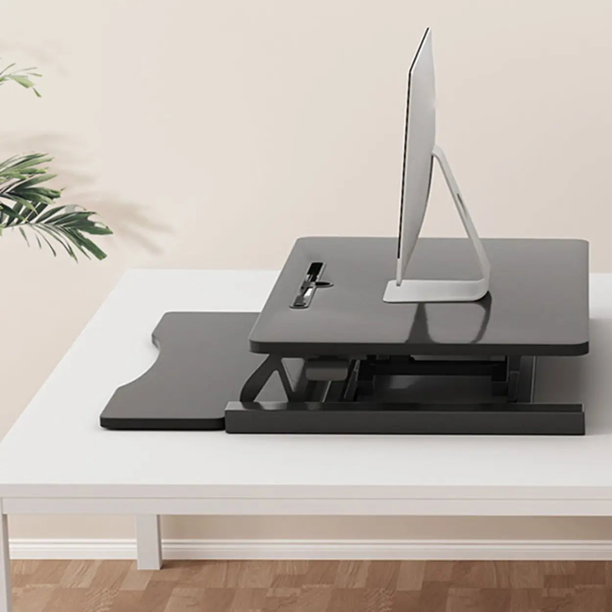 Adjustable Folding Wood Trestle Standing Desk