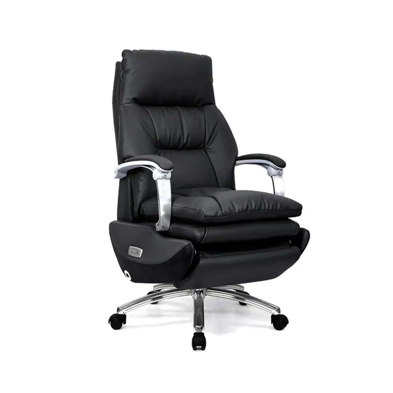 Leather task leather office chairs — Genuine Leather / Black