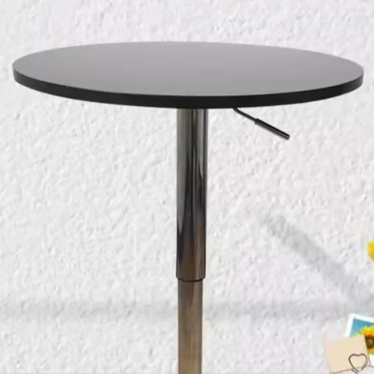 Modern Round Adjustable Bistro Bar Height Table