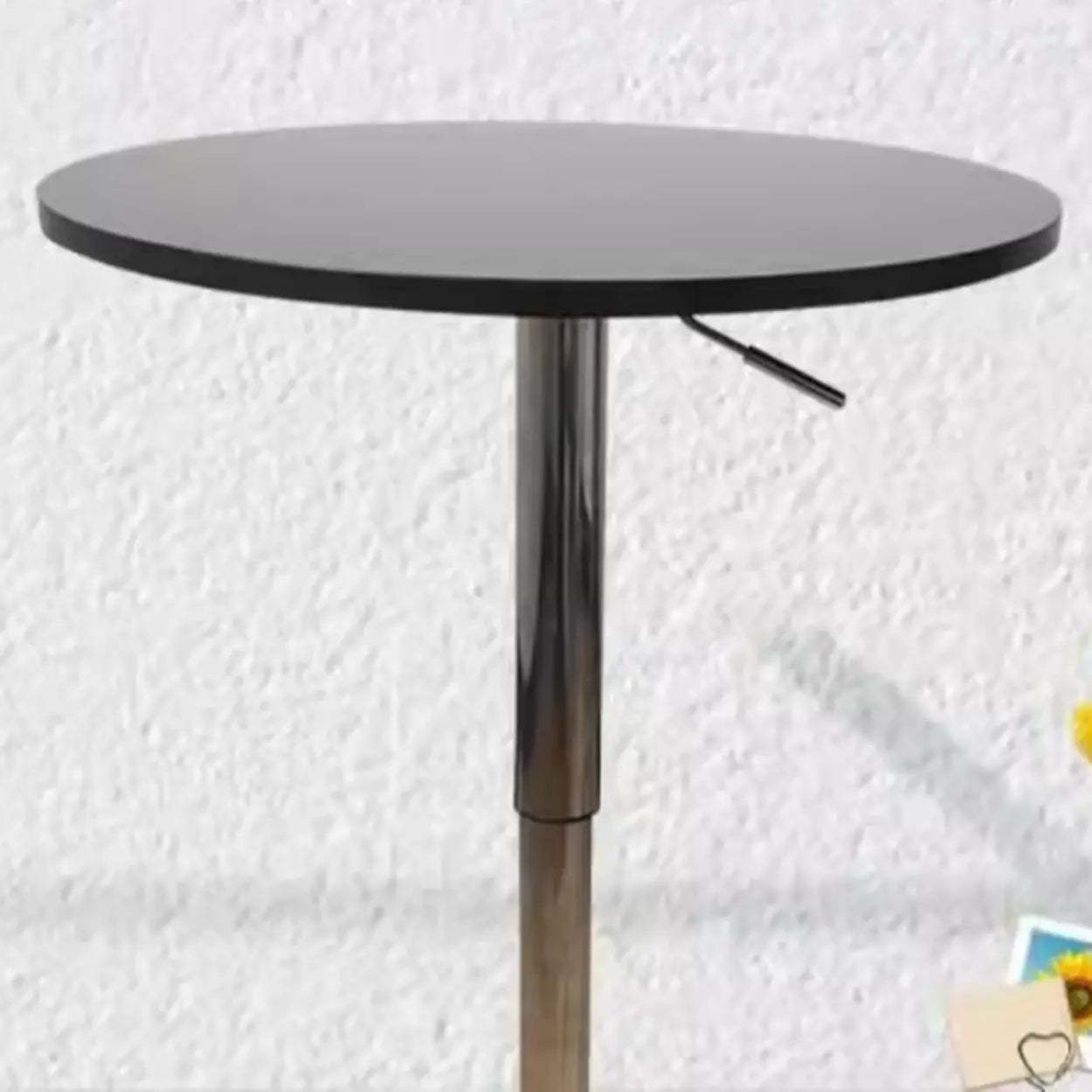 Modern Round Adjustable Bistro Bar Height Table