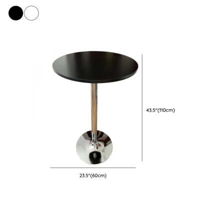 Modern Round Adjustable Bistro Bar Height Table