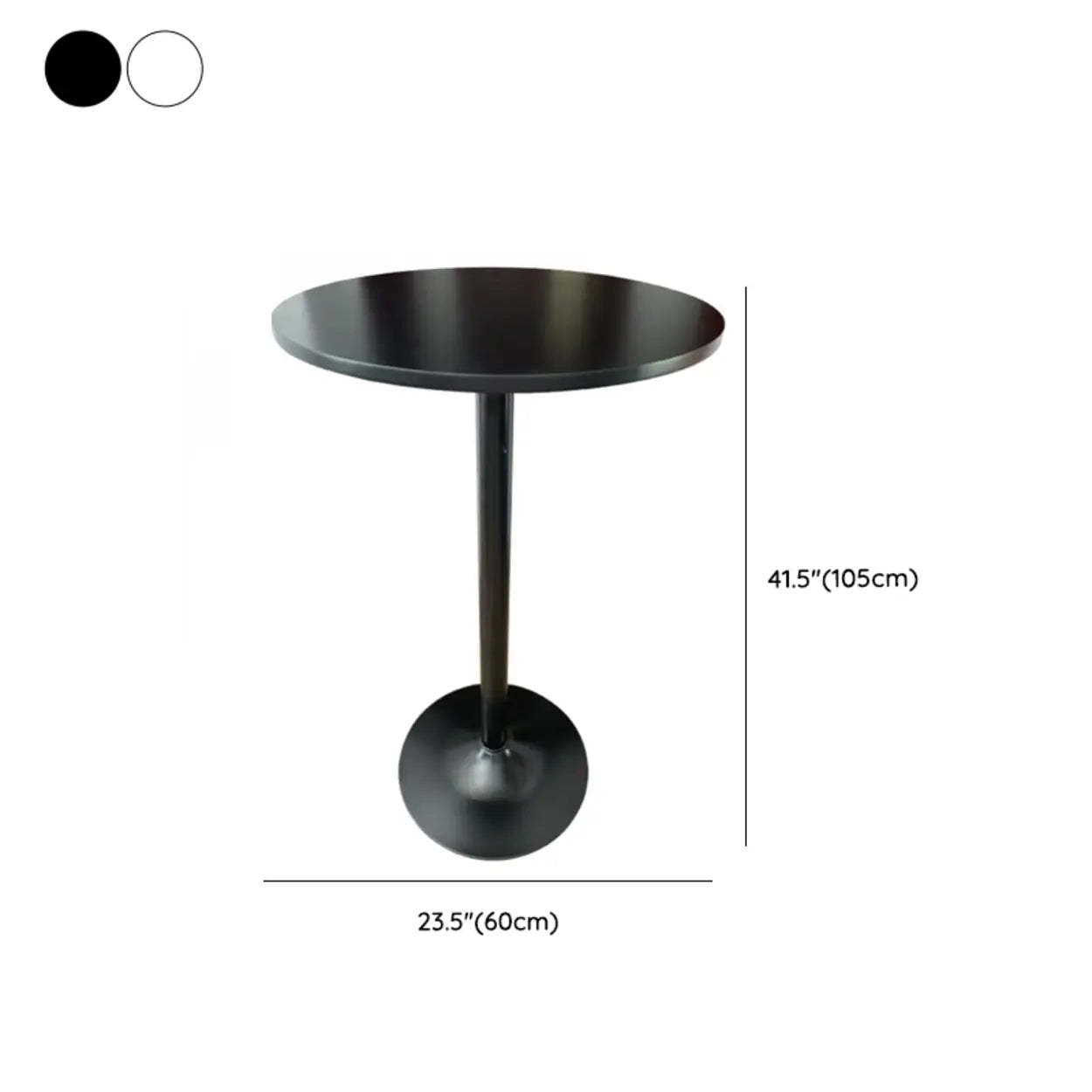 Modern Round Adjustable Bistro Bar Height Table