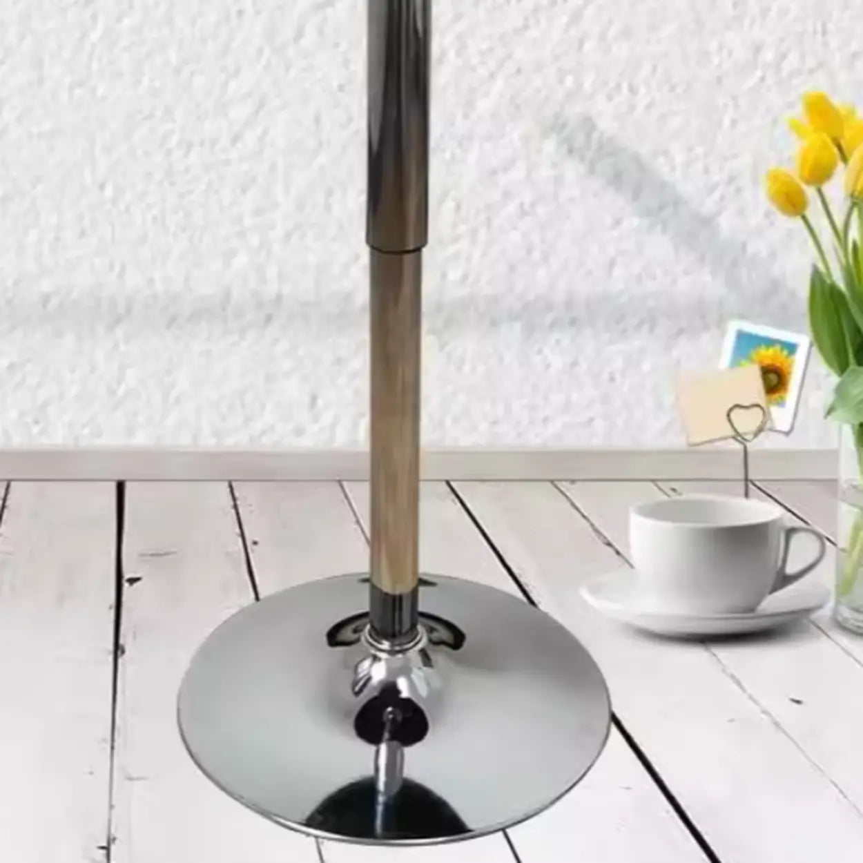 Modern Round Adjustable Bistro Bar Height Table