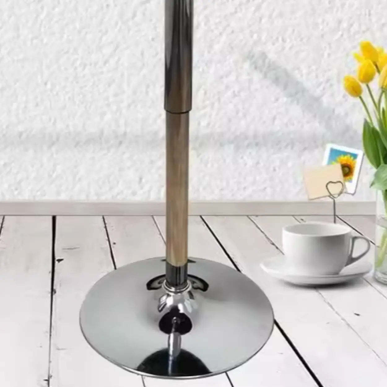 Modern Round Adjustable Bistro Bar Height Table