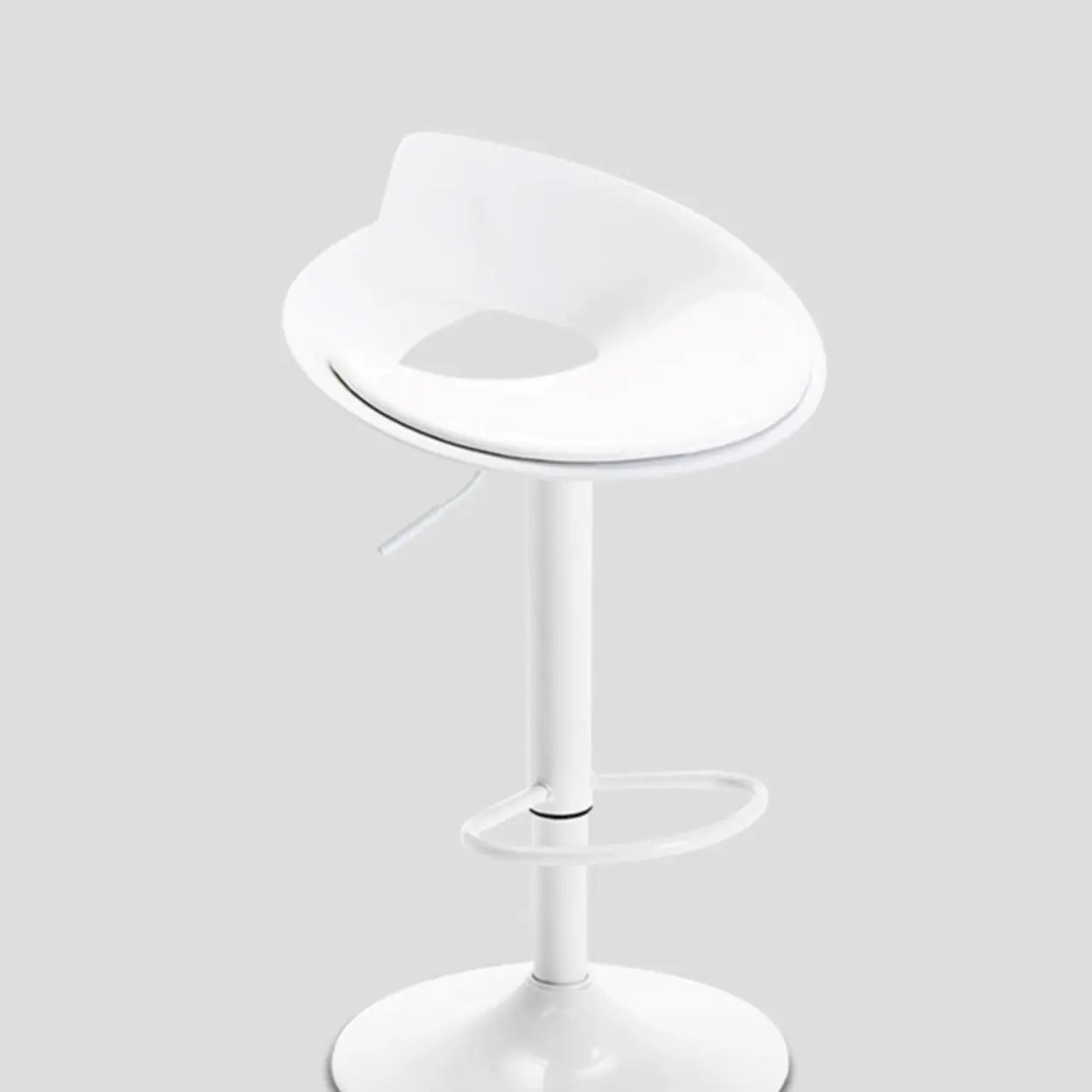 Adjustable Height Metal Leather Bucket Swivel Bar Stool