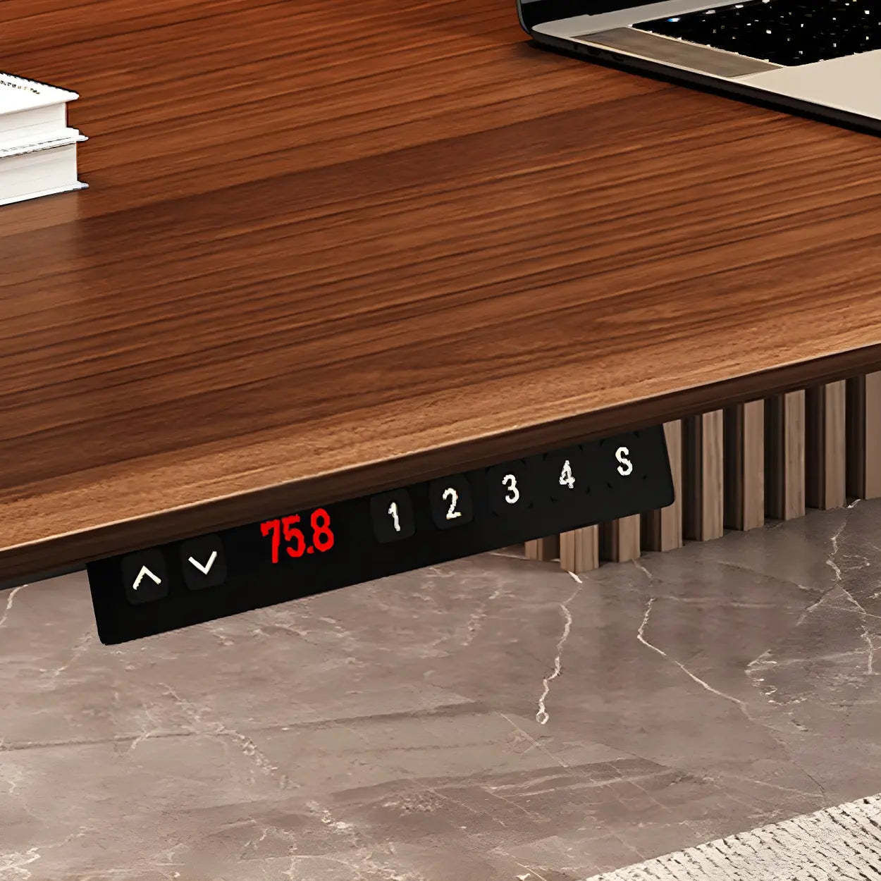 Adjustable Wood T-Base Standing Desk