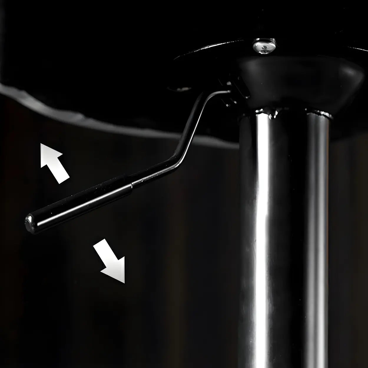 Adjustable Leather Swivel Bar Stool