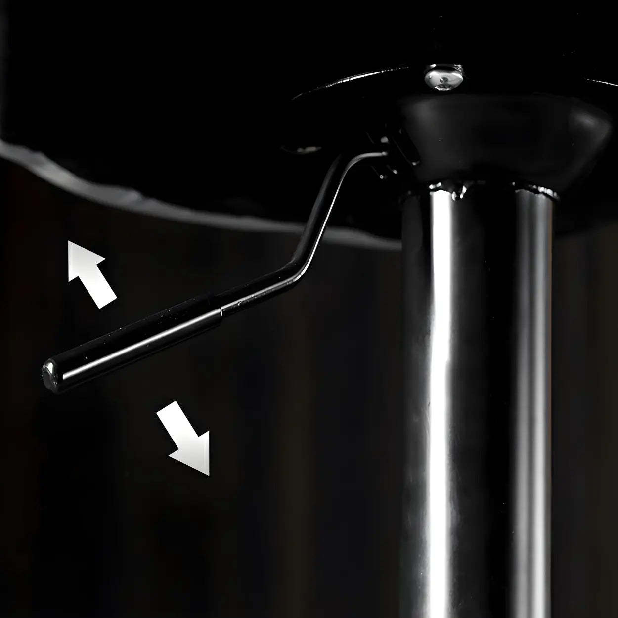 Adjustable Leather Swivel Bar Stool