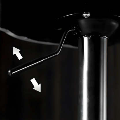 Adjustable Leather Swivel Bar Stool