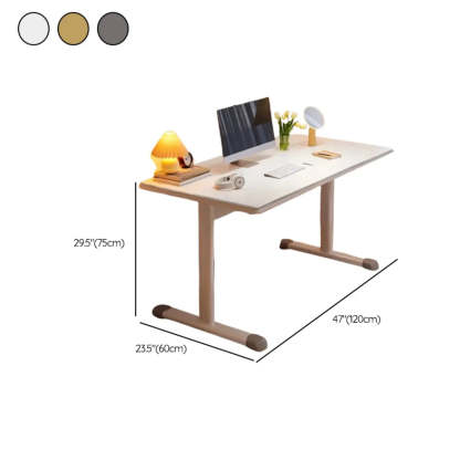 Adjustable Wood T-Shape Computer Desk