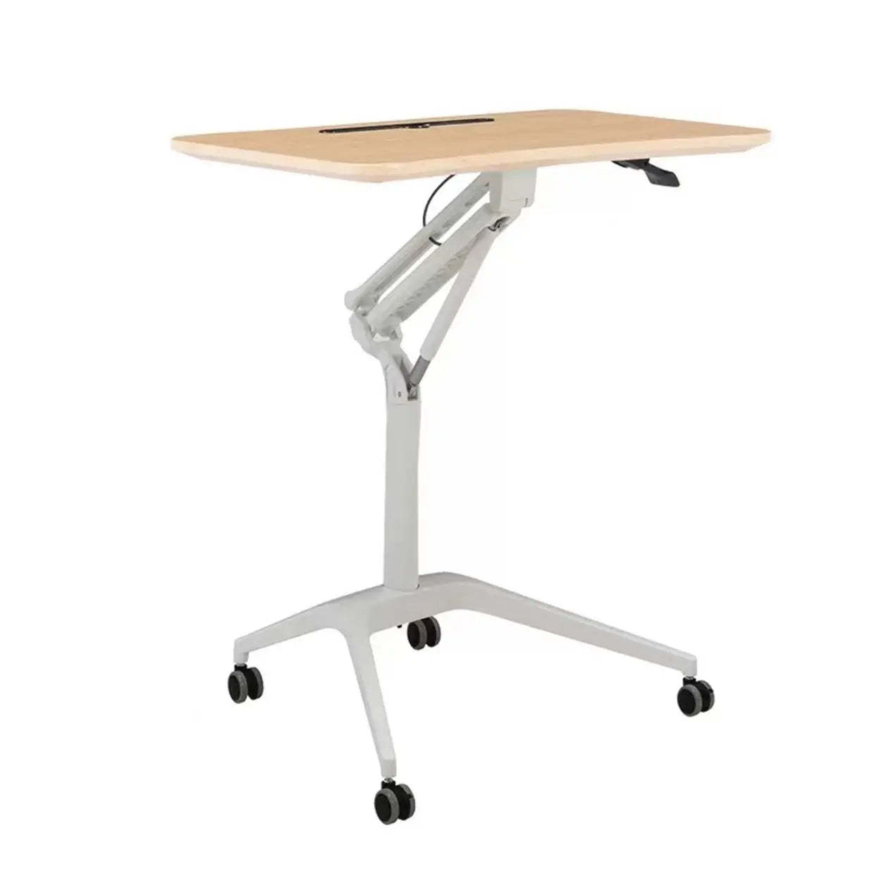 Adjustable Mobile Wood Small Standing Desk | Lighom