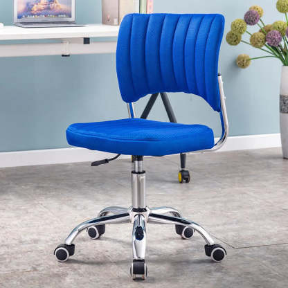 Adjustable Swivel Leather Office Chair — Green