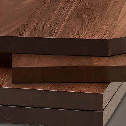 Adjustable Nut-Brown Wood Computer Desk — White / Table Only