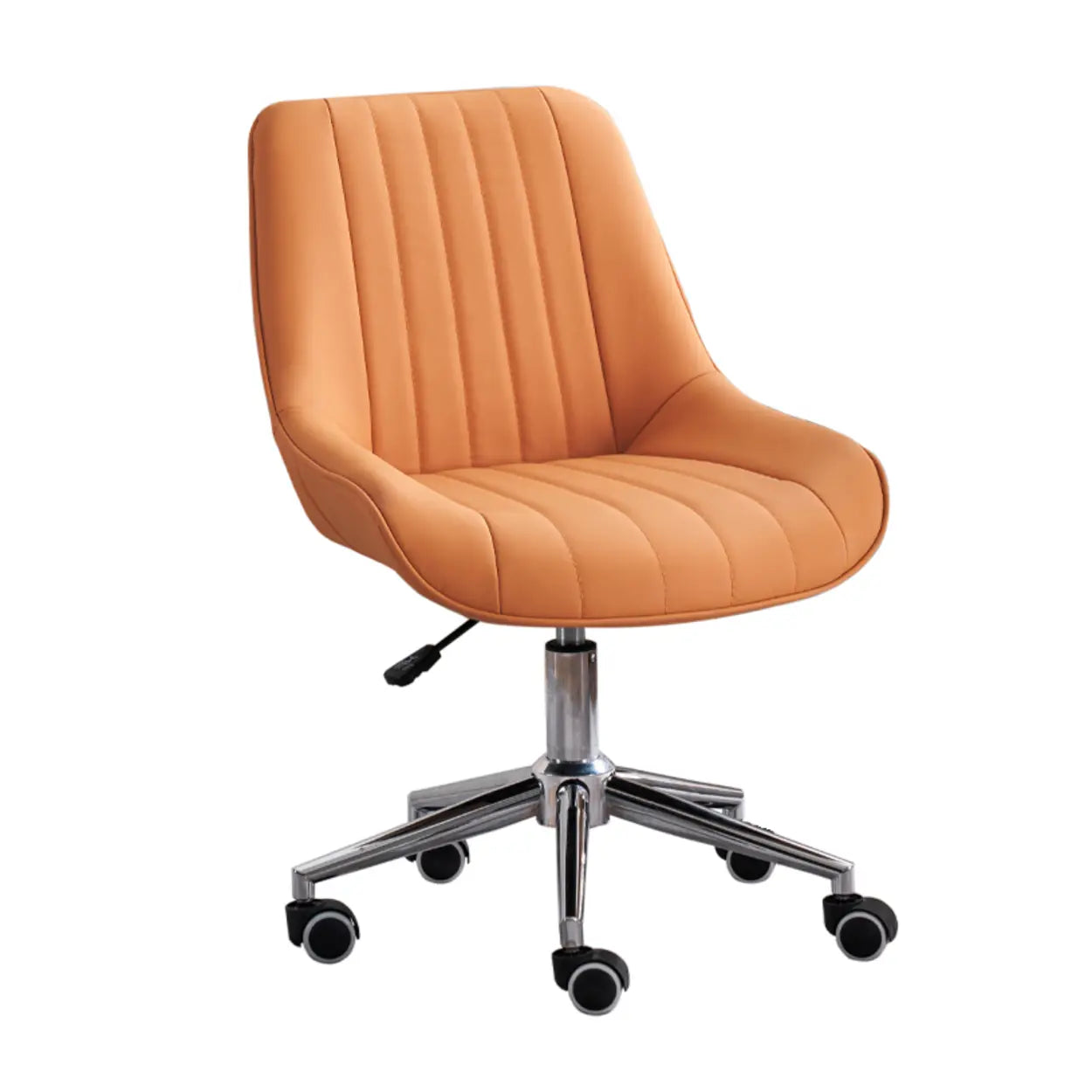 Orange Ergonomic PU Leather Adjustable Office Chair