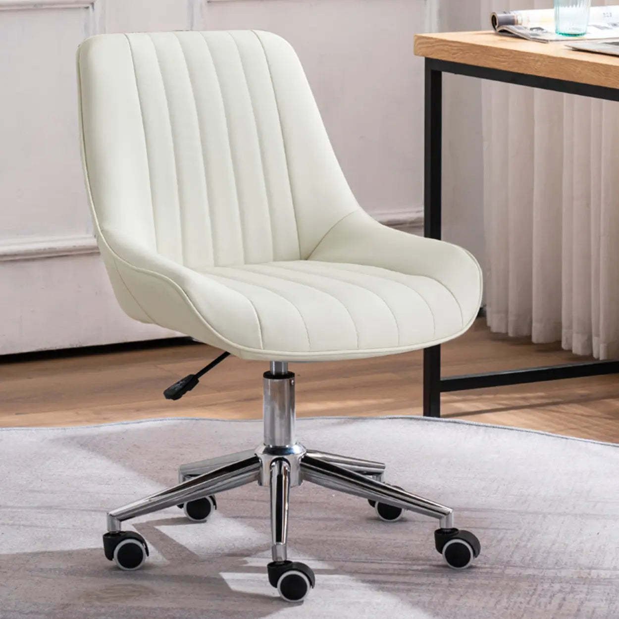 Lighom leather orange gray office chairs