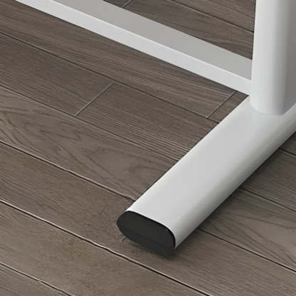 Adjustable Metal T-Shape Computer Desk — Without Chairs / Black