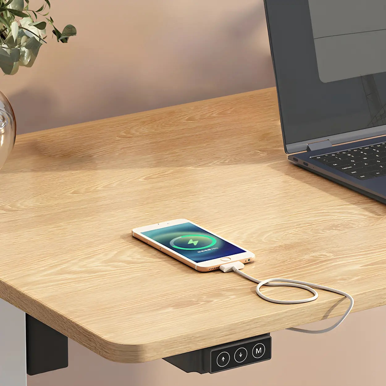 Adjustable Steel T-Shape Standing Desk