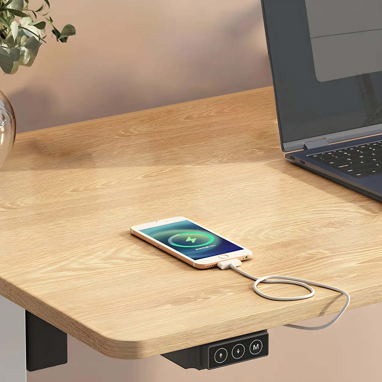 Adjustable Steel T-Shape Standing Desk
