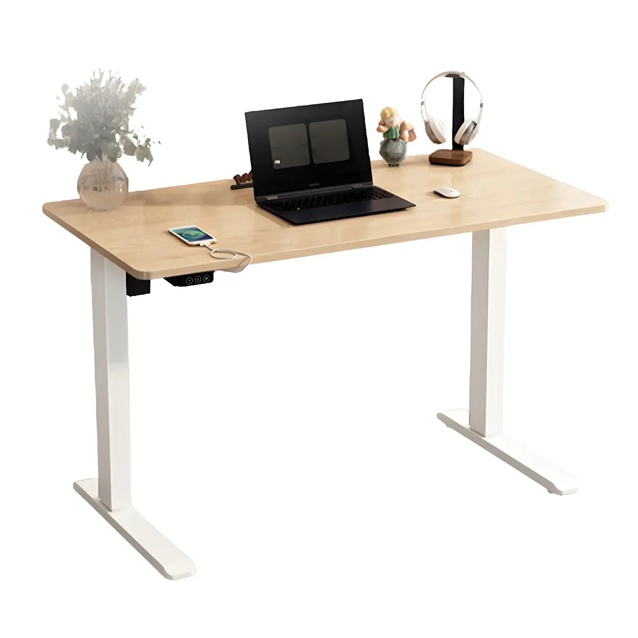 Adjustable Steel T-Shape Standing Desk