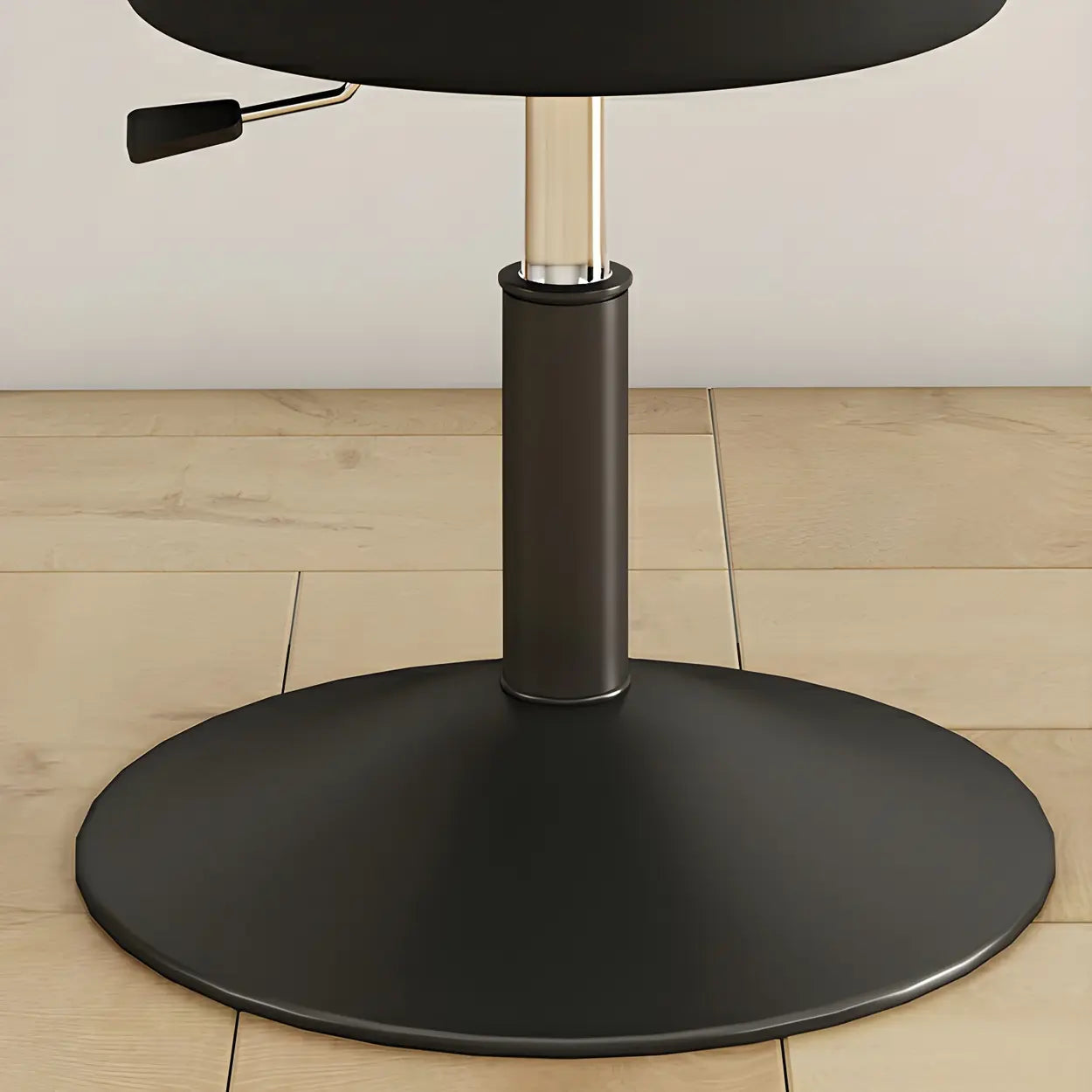 Adjustable Round Leather Swivel Bar Stool
