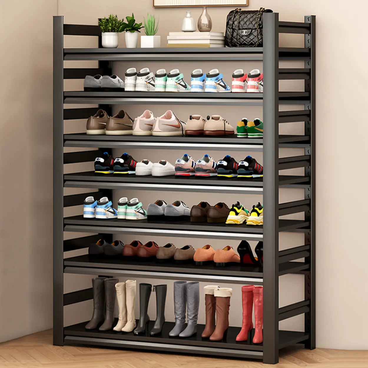 Metal Adjustable Shoe Rack — 10 Tiers