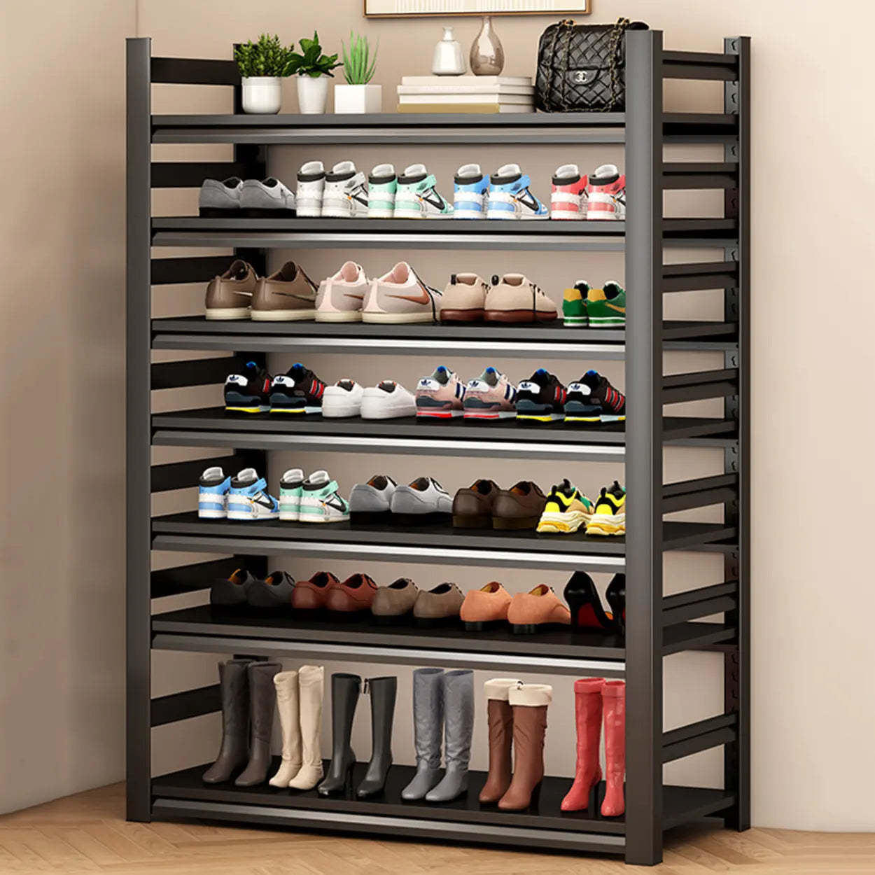 Metal Adjustable Shoe Rack — 10 Tiers