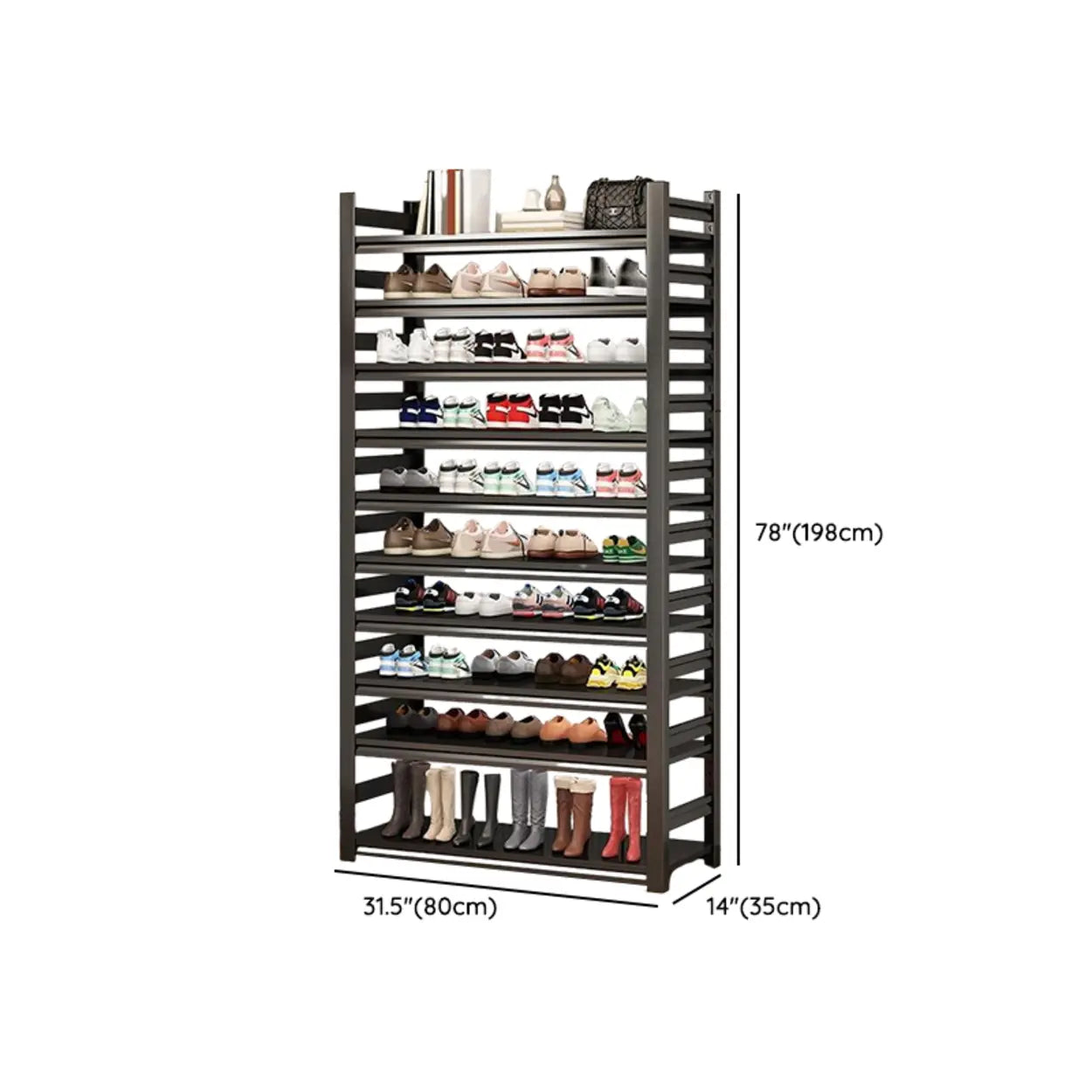 Metal Adjustable Shoe Rack