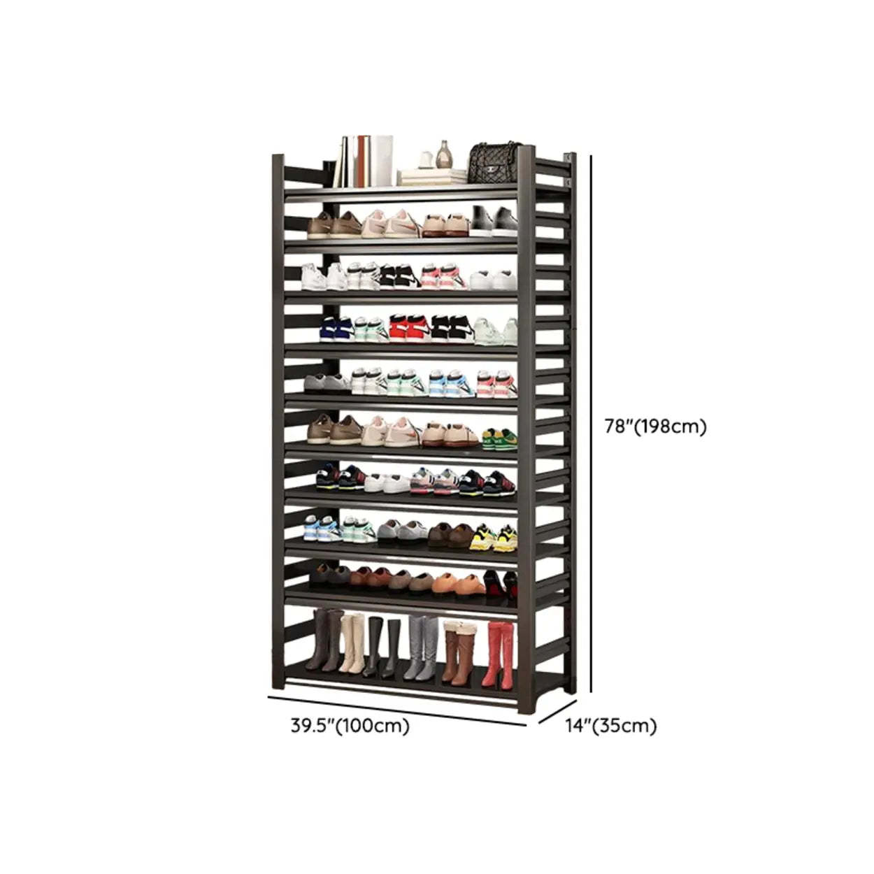 Metal Adjustable Shoe Rack