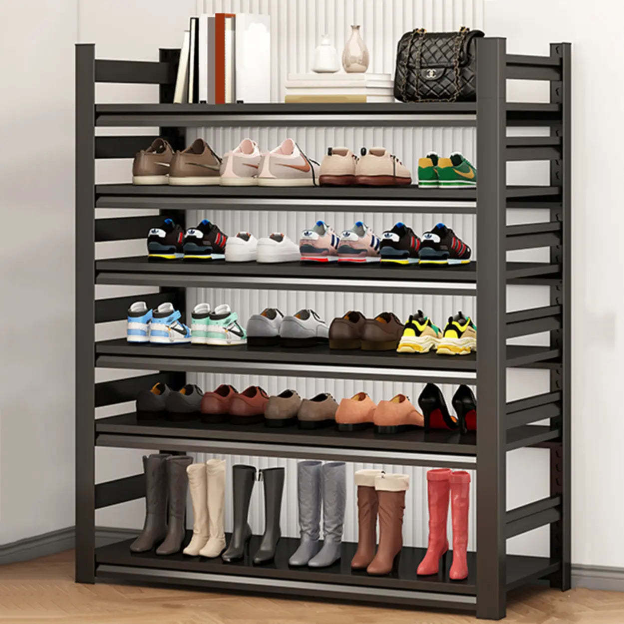 Metal Adjustable Shoe Rack — 5 Tiers