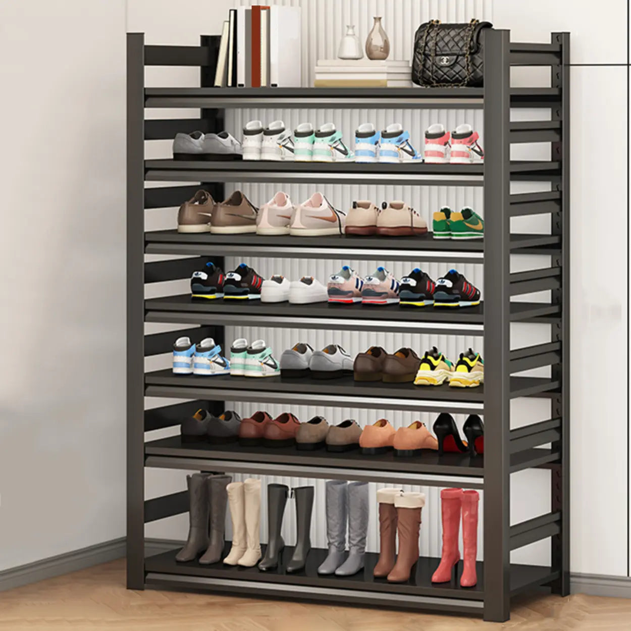 Metal Adjustable Shoe Rack — 5 Tiers