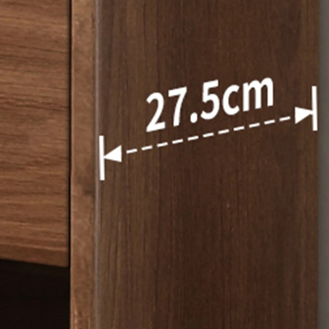Adjustable Wood White Shoe Storage Cabinet