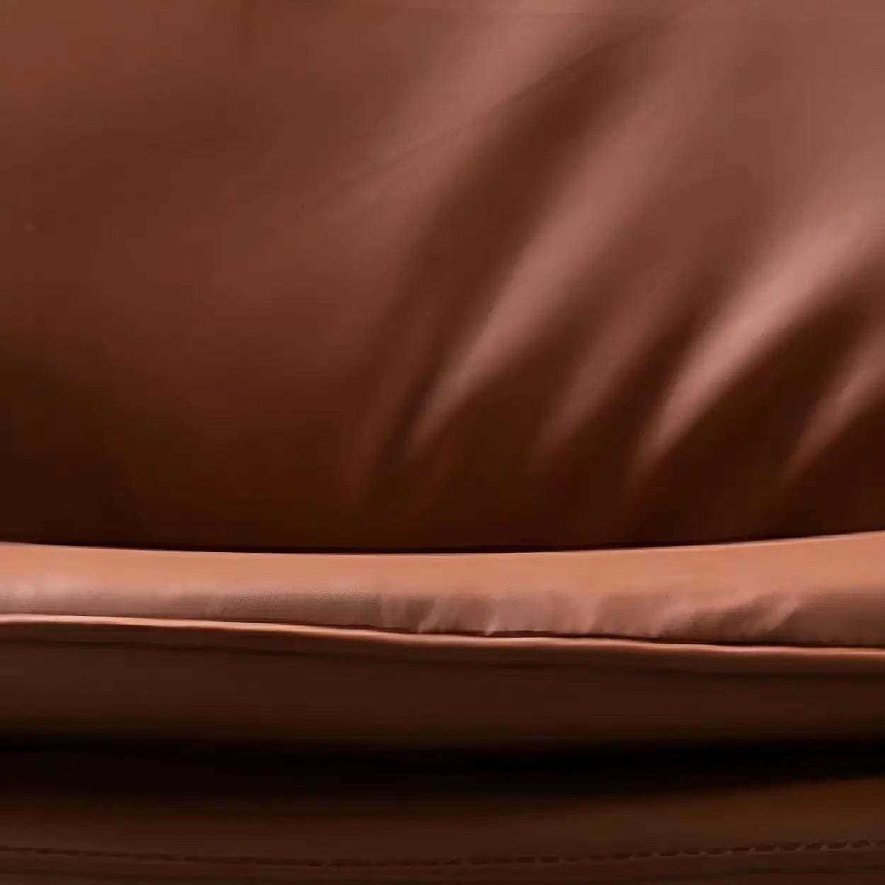 Adjustable Steel-Frame Leather Office Chair with Arms — Khaki / Black / Full Grain Cow Leather