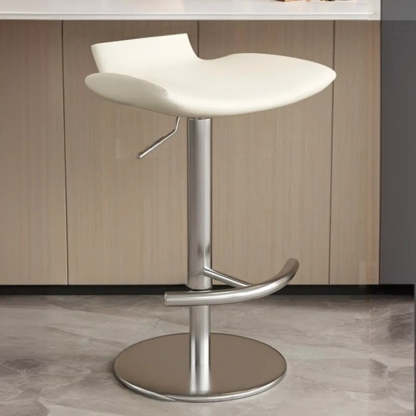 Adjustable Swivel Bucket Leather Bar Stool