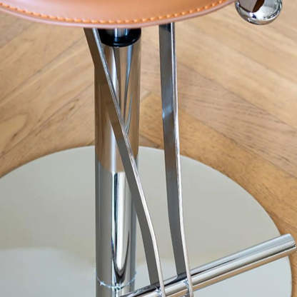 Adjustable Swivel Leather Steel Bar Stool