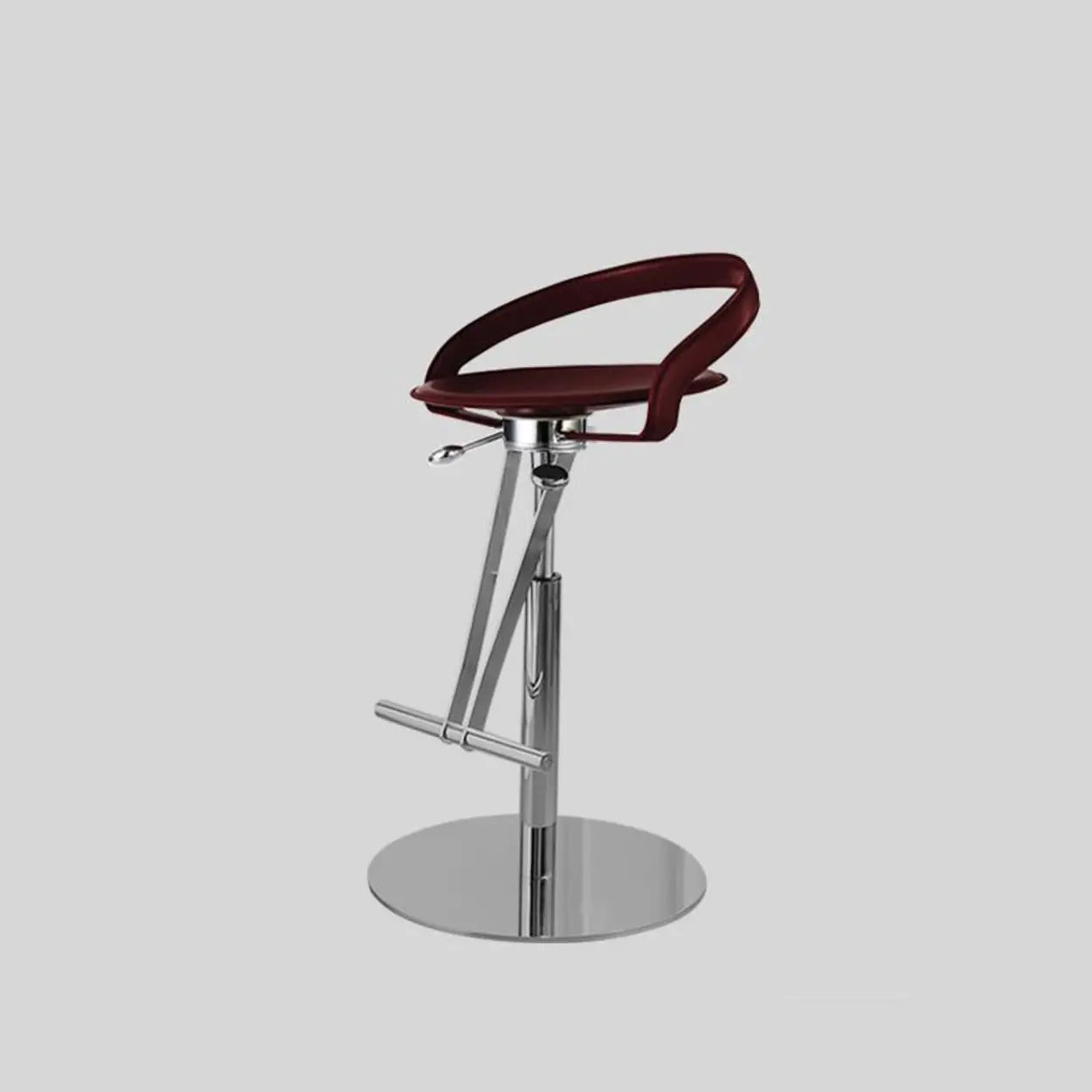Adjustable Swivel Leather Steel Bar Stool
