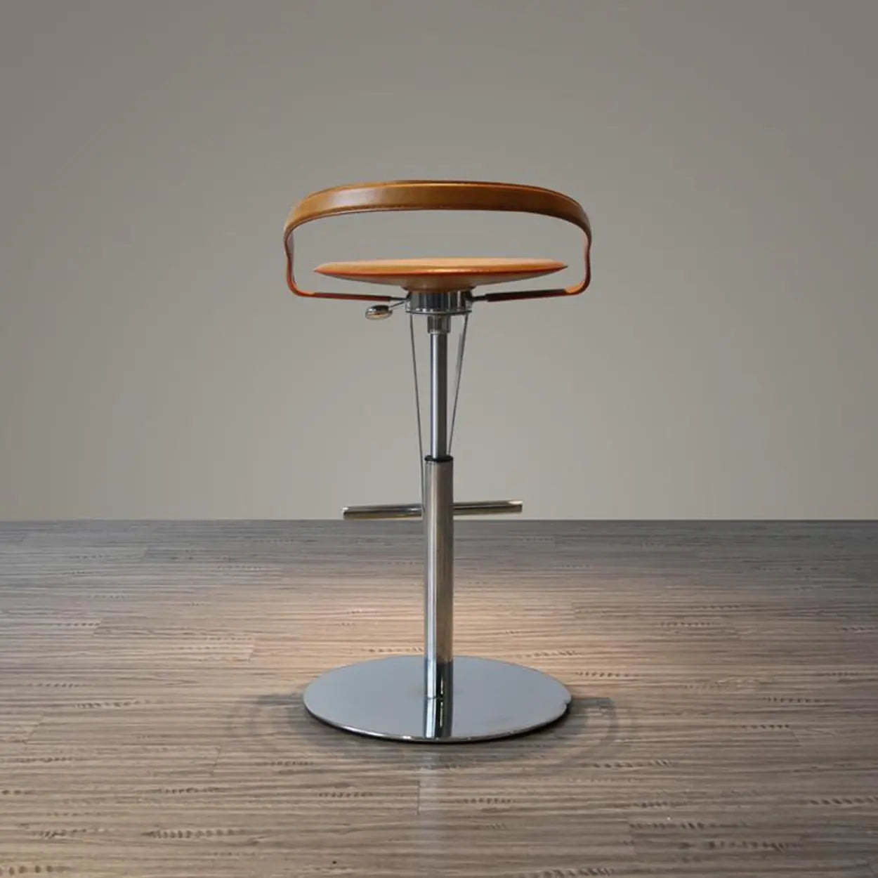Adjustable Swivel Leather Steel Bar Stool