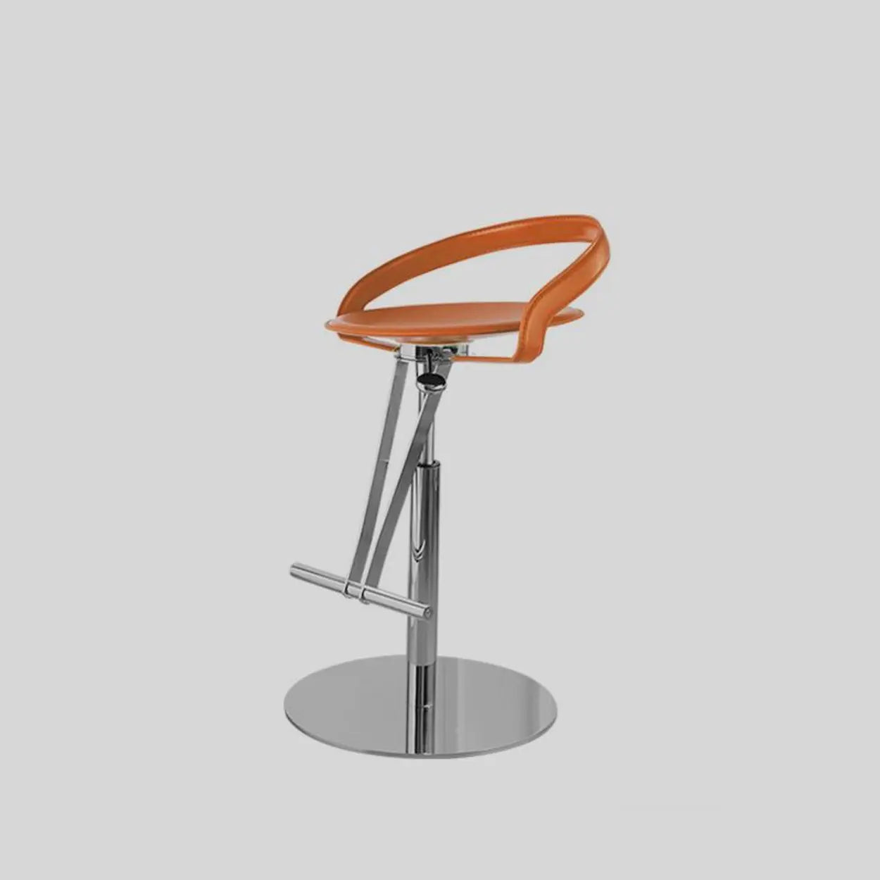 Adjustable Swivel Leather Steel Bar Stool